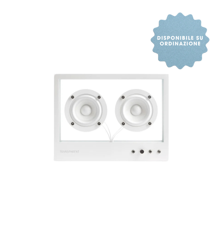 Cassa transparent piccola bianco