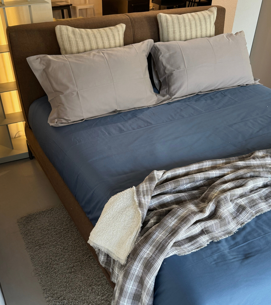 Coperta scozzese tortora