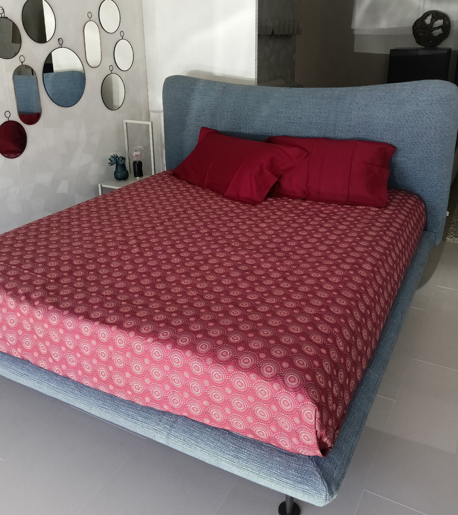 Copripiumino flou escape bordeaux