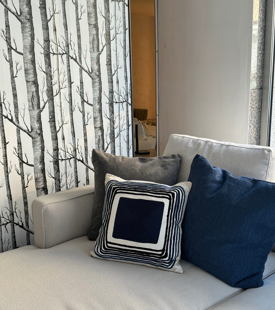 Cuscino cassie blu quadrato 