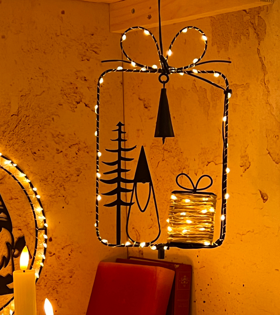 Gift box Natalizia decorazione con led