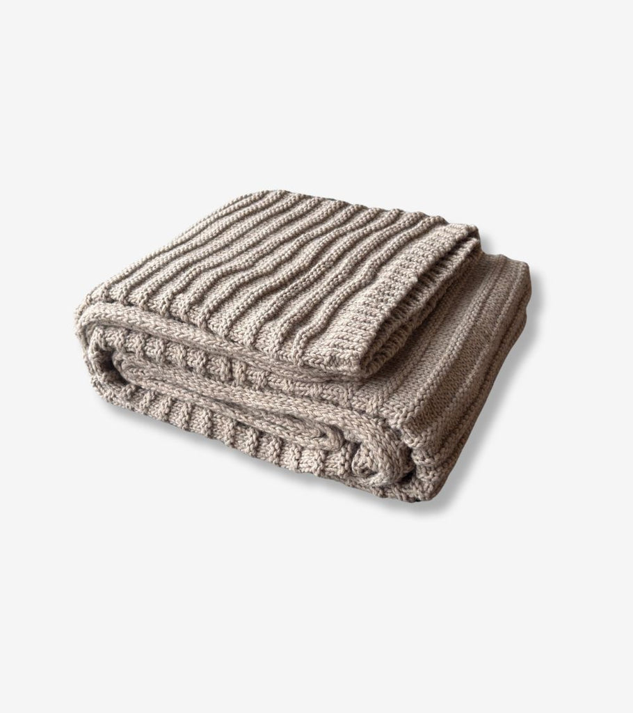 Plaid bergen tortora