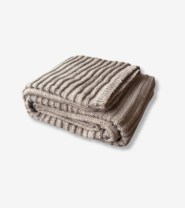 Plaid bergen tortora