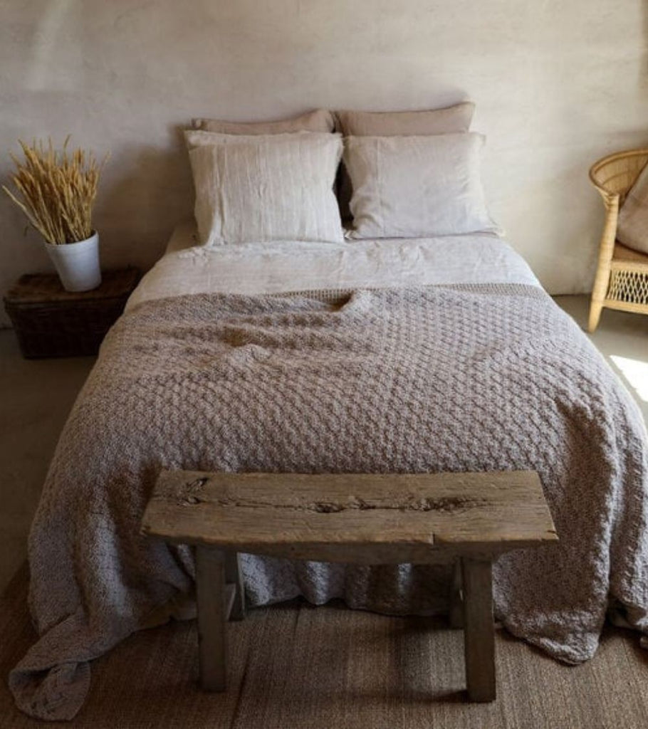 Plaid verbier beige