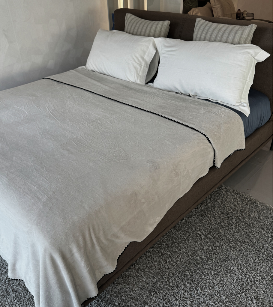 Plaid douceur lino