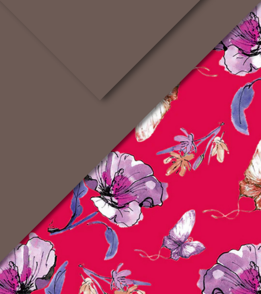 Set copripiumino flou scontato boheme rosso