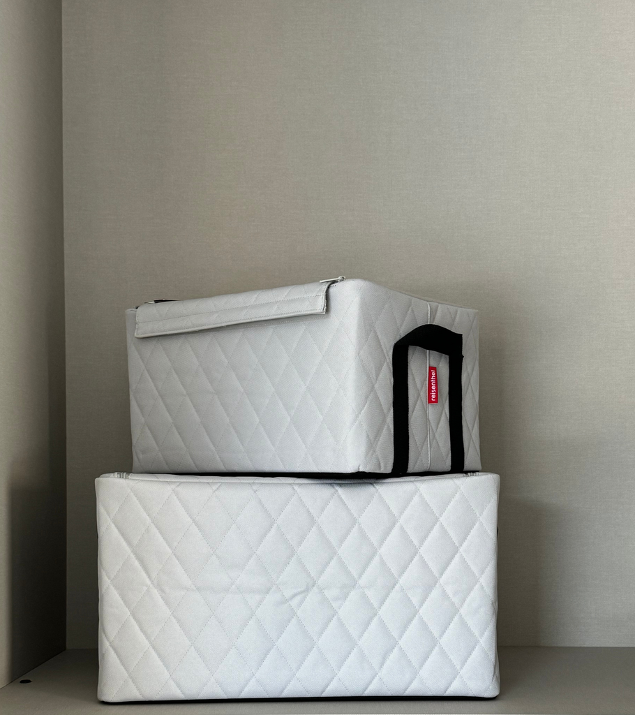 Storagebox L rhombus light grey