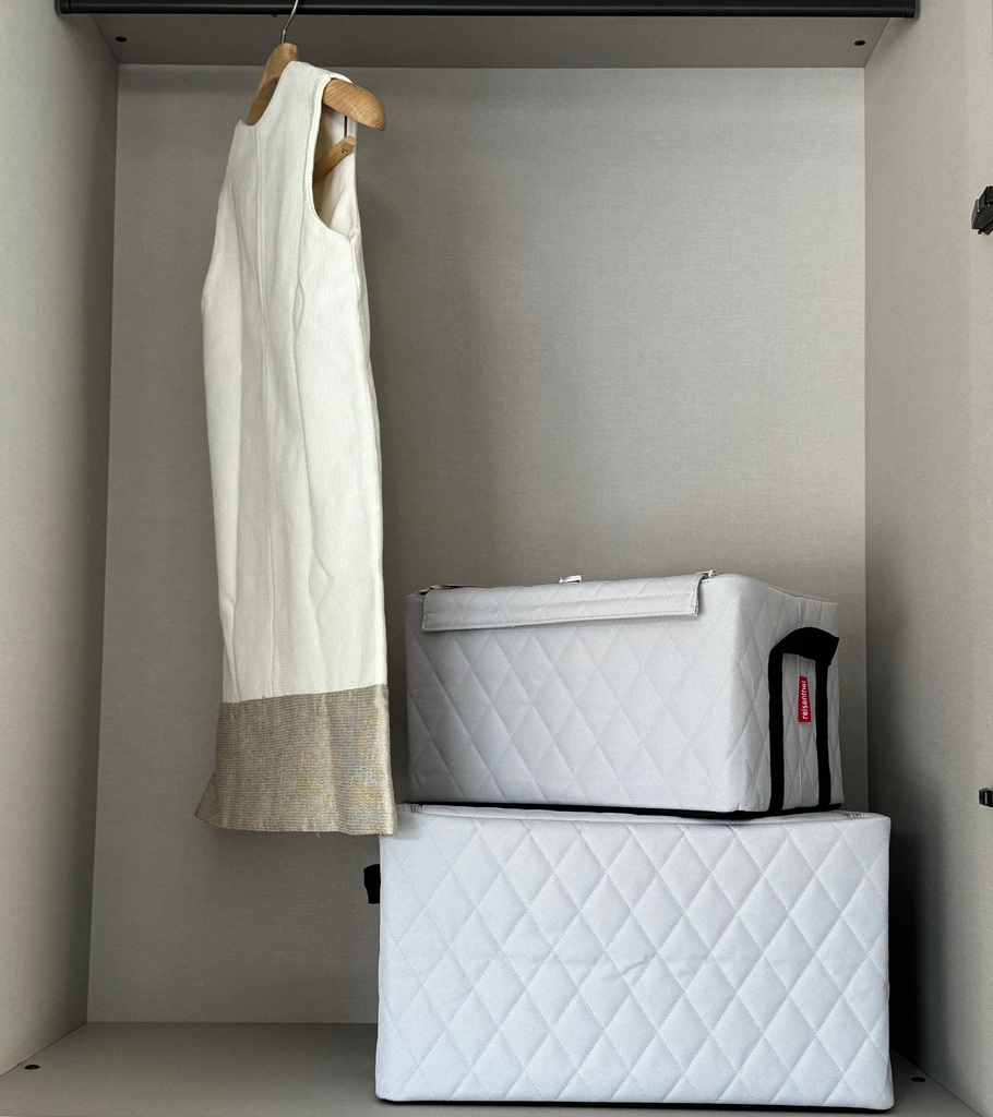 Storagebox L rhombus light grey casa