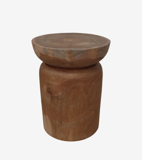 Tavolino sgabello BUBUTAN in legno 