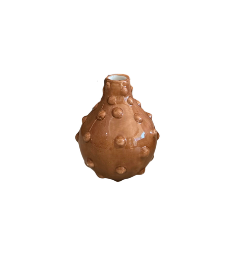 Vaso marrone in ceramica