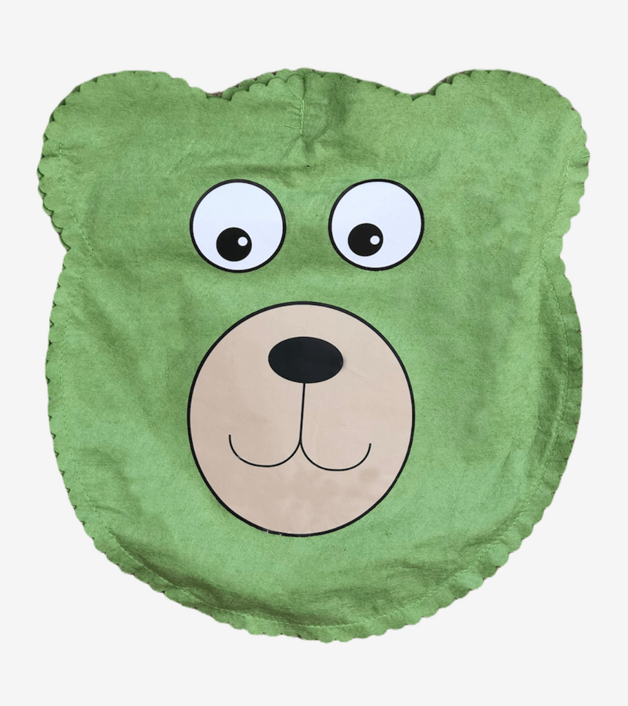accappatoio bambini microfibra verde