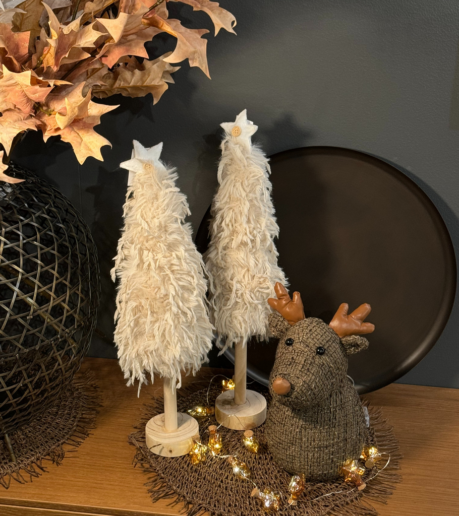 alberelli fermaporta renna stelle luminose