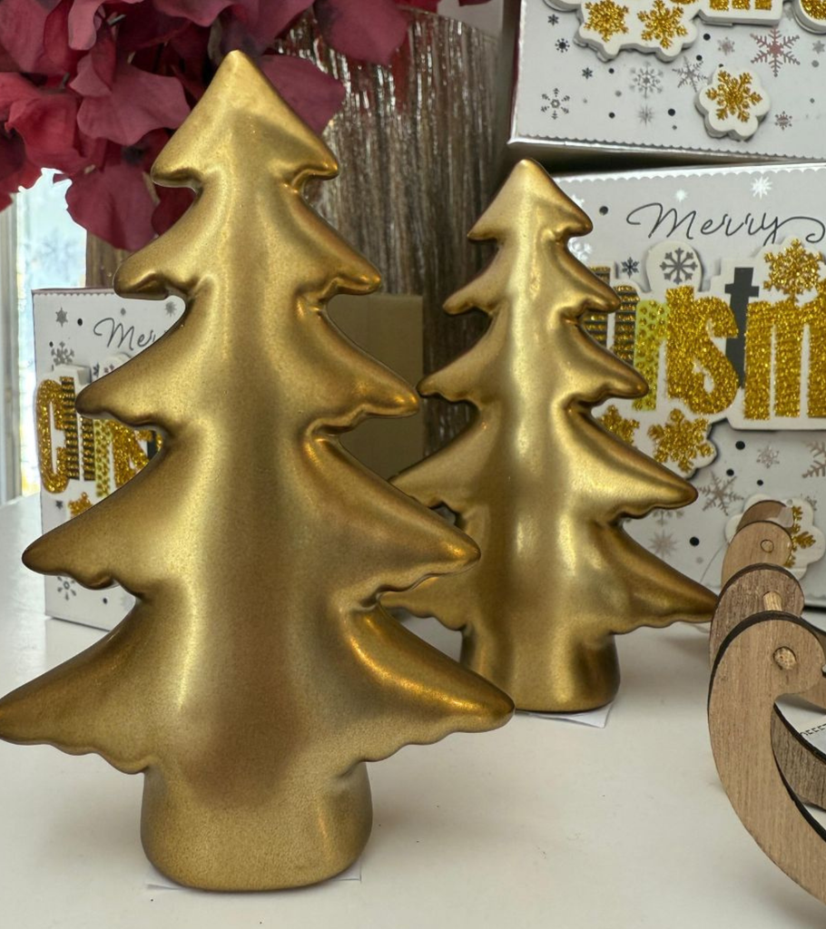 albero di natale oro