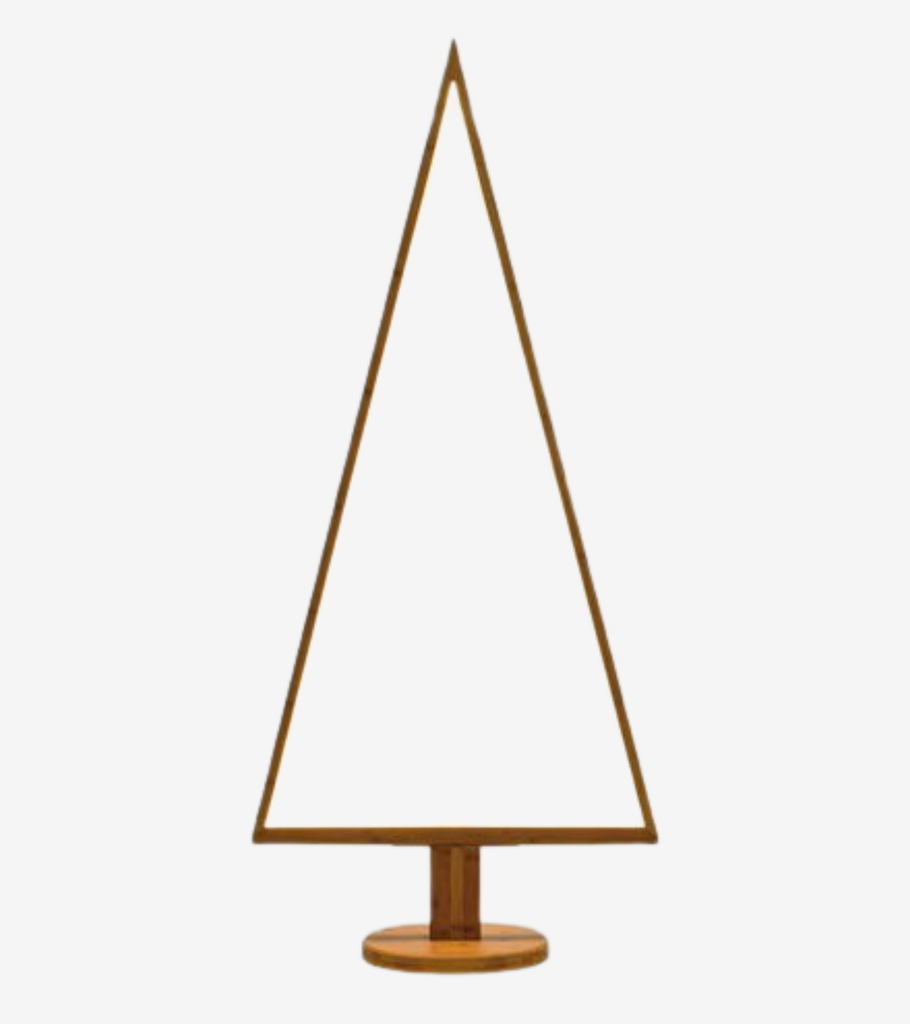 albero triangolare con LED