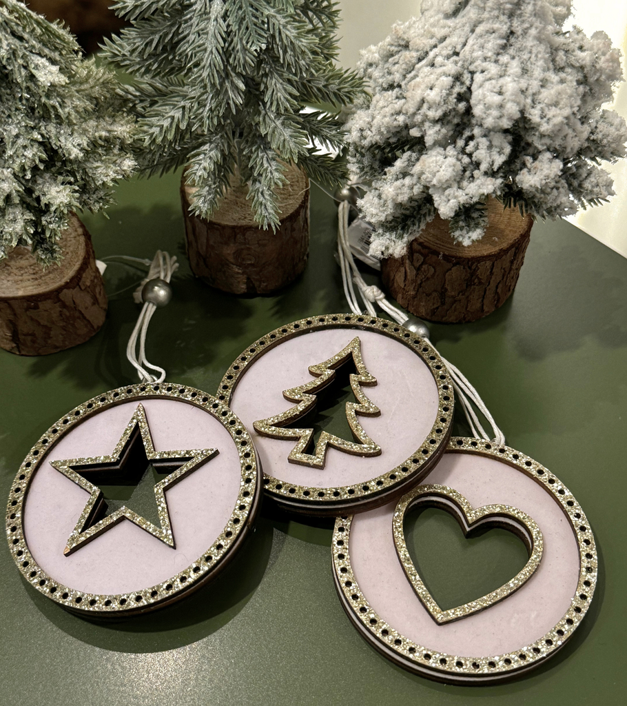 appendini decorazioni bianco oro