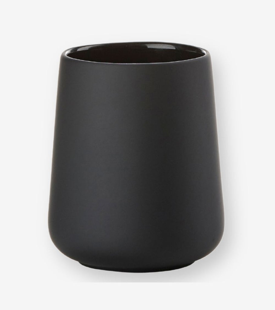 bicchiere spazzolino nero