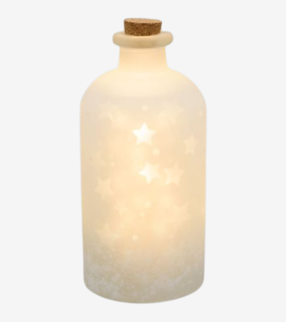 bottiglia cupola media stelle natale 