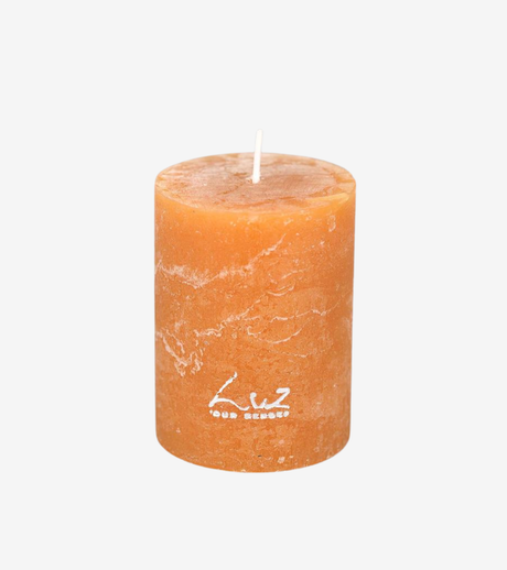 candela ambra effetto marmo piccola
