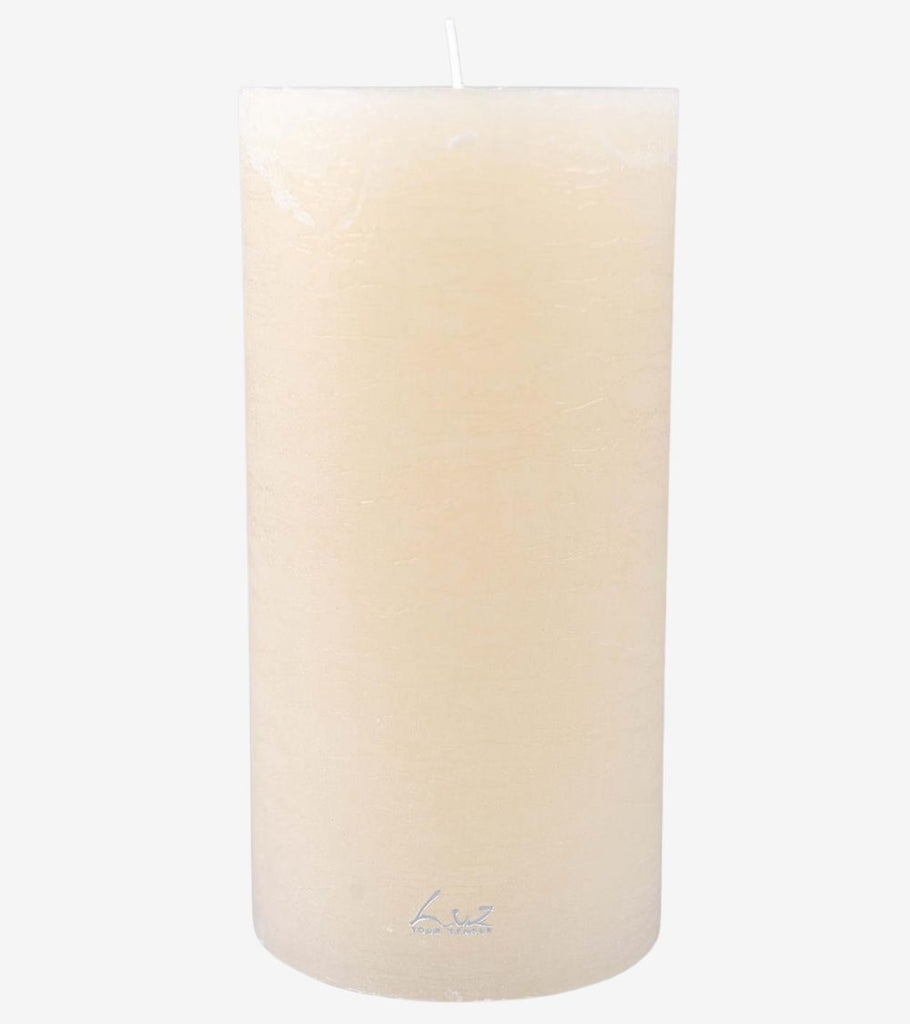 candela bianca effetto marmo grande