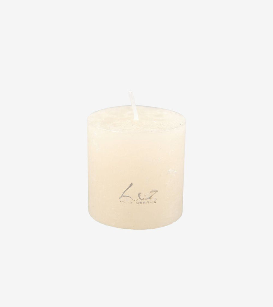 candela bianca effetto marmo mini
