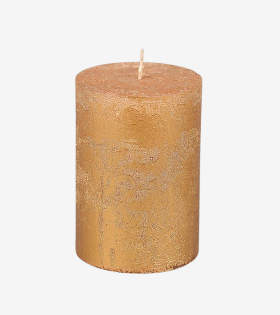 candela oro luccicante