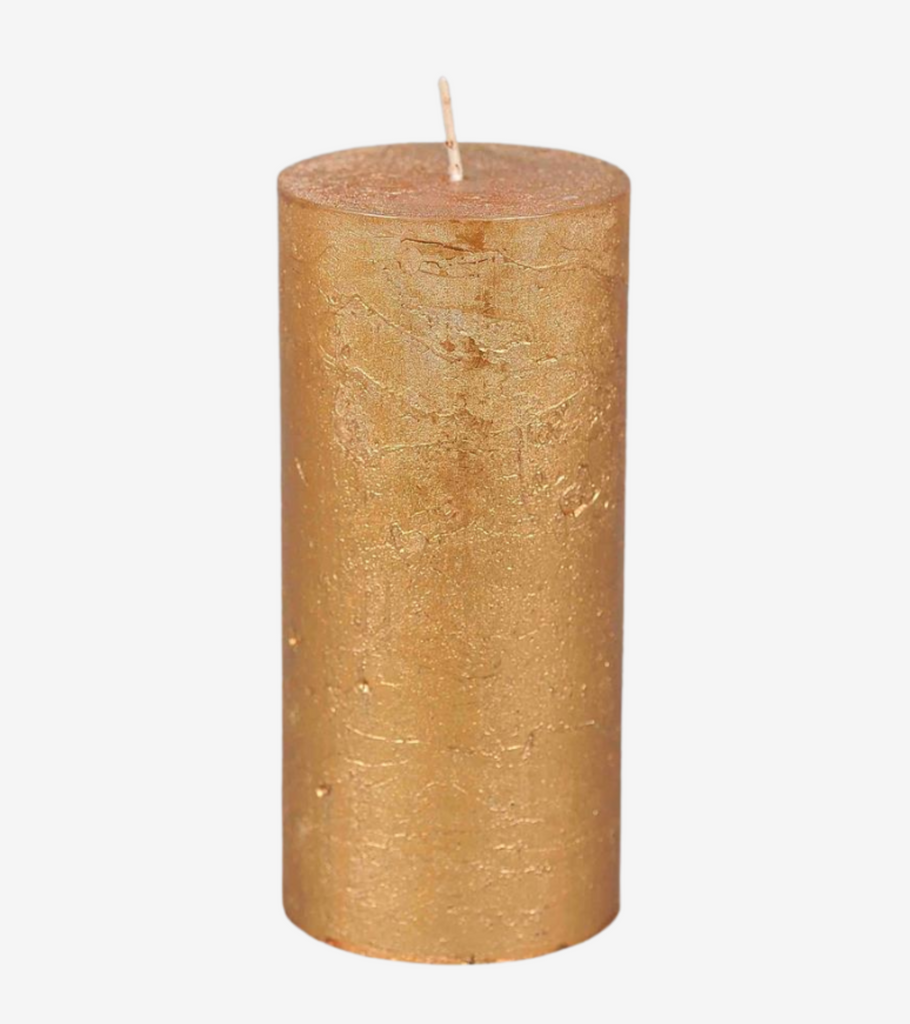 candela oro metallizzato