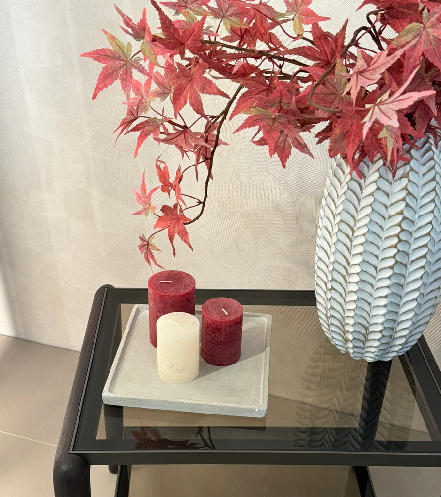 candela rosso bianco diverse dimensioni casa