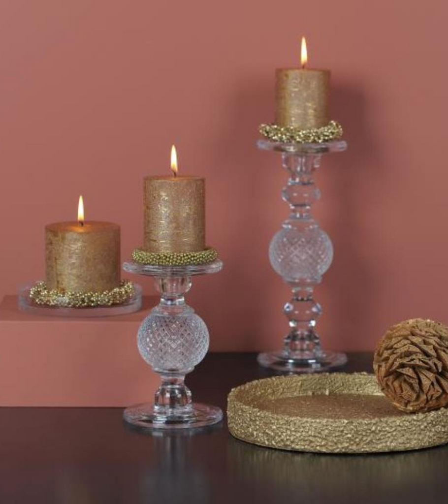 candele decorazione oro