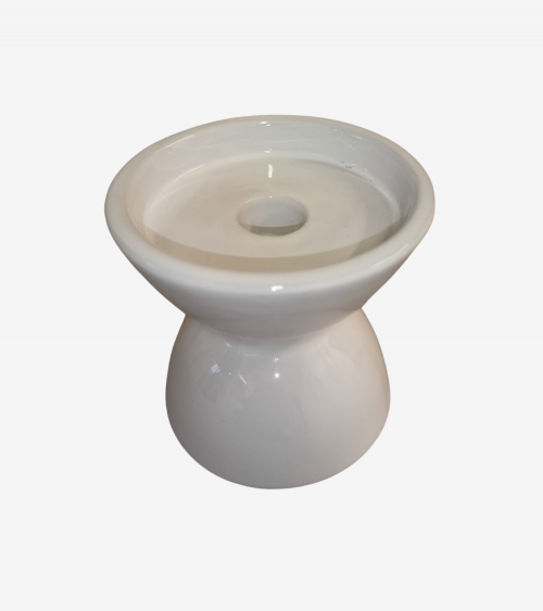 Candeliere ceramica bianca