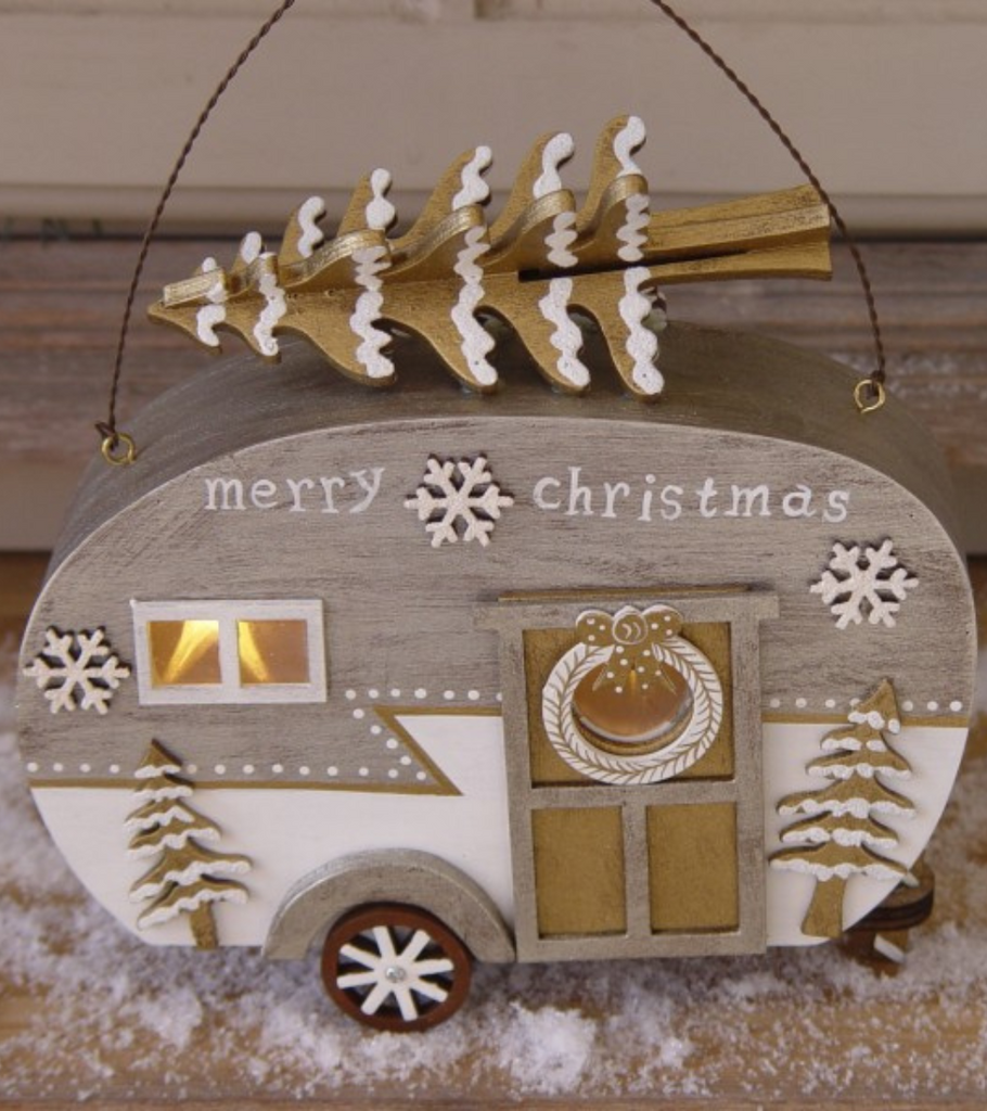 caravan natale legno