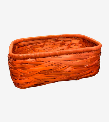 cesto arancione rettangolare