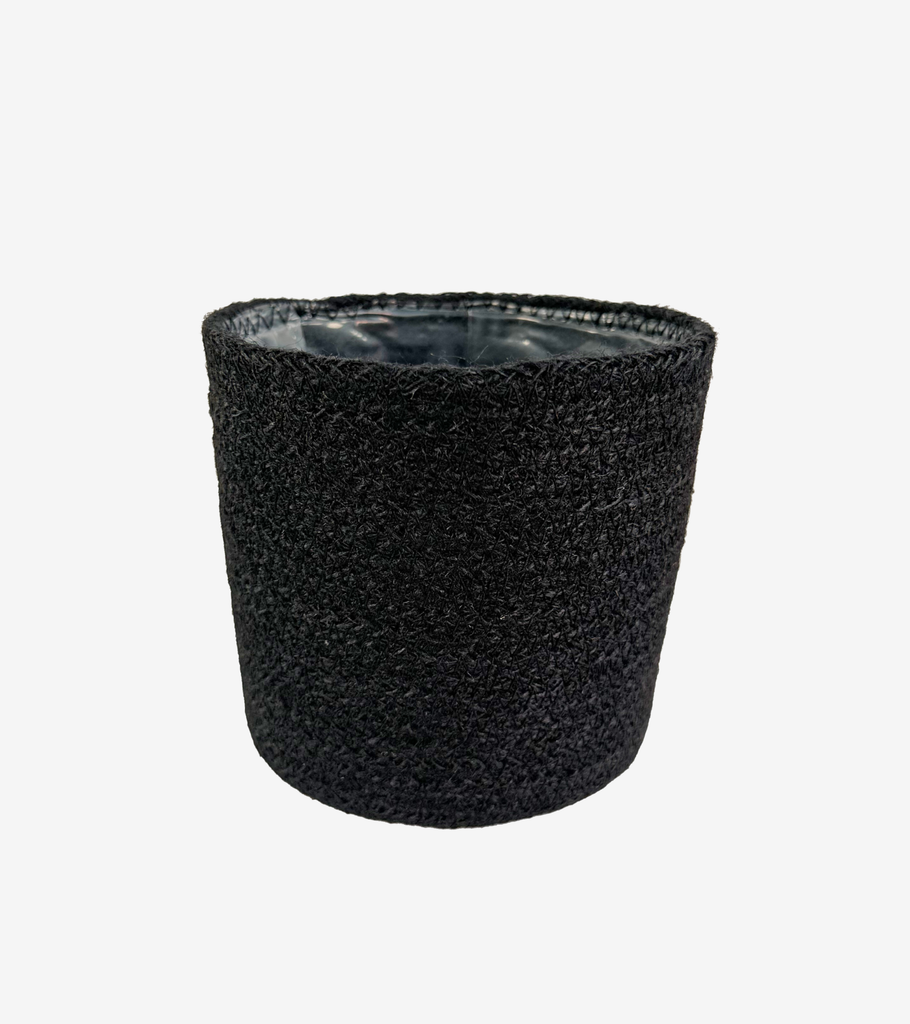 cesto juta medio nero