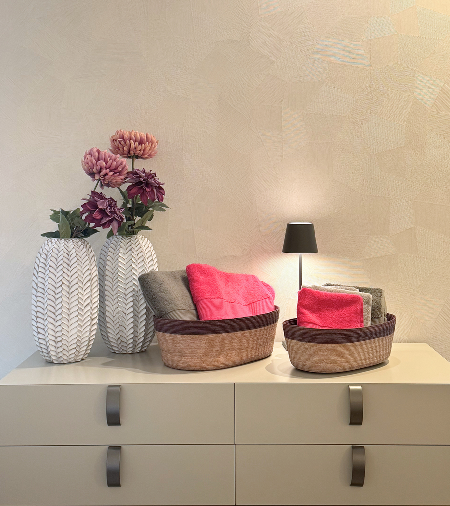 cesto ovale grande piccolo viola