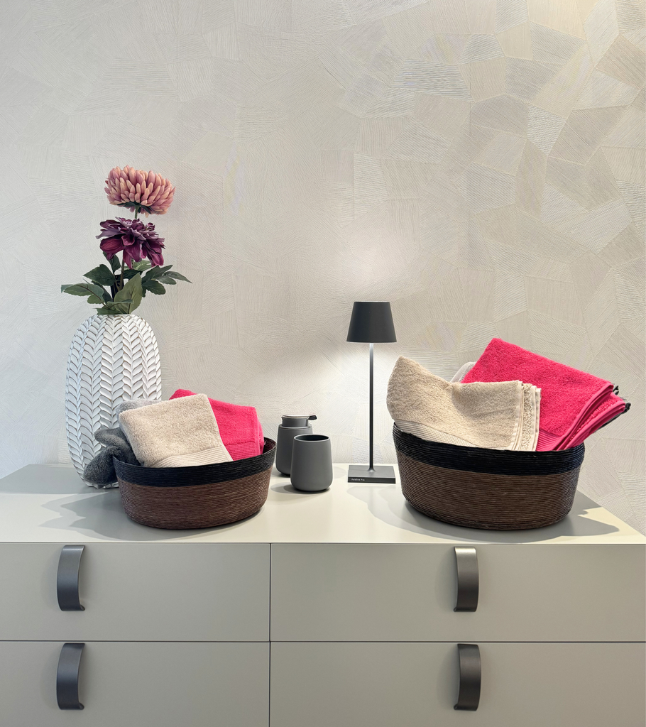 cesto tondo piccolo grande nera