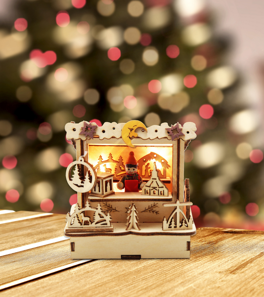 chalet natale decorazione