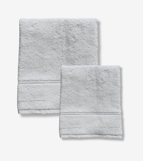coppia asciugamani grigio perla mastro raphael