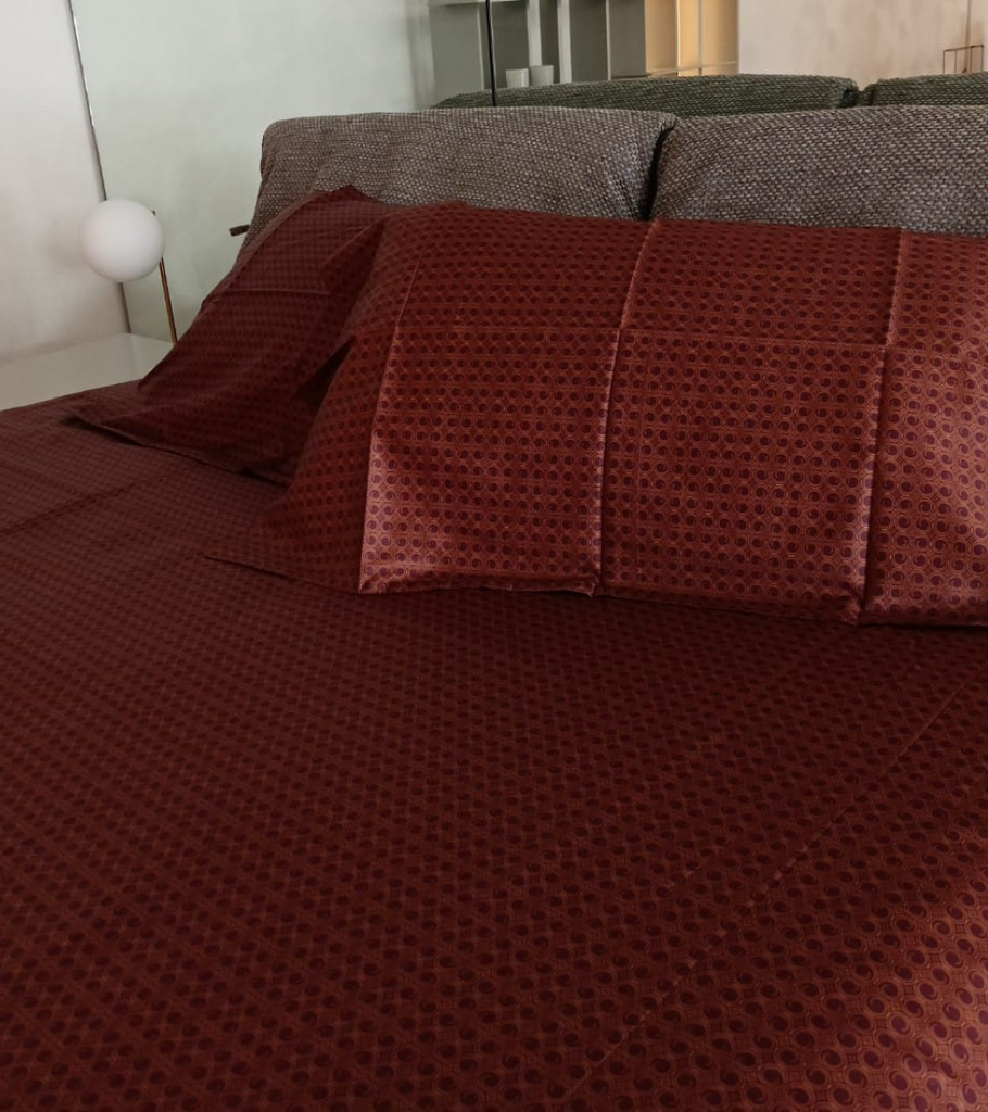 copripiumino flou micro marsala