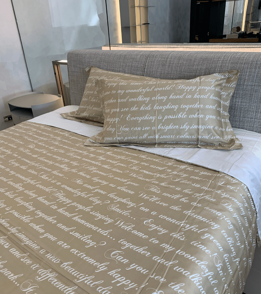 copripiumino flou poesia beige
