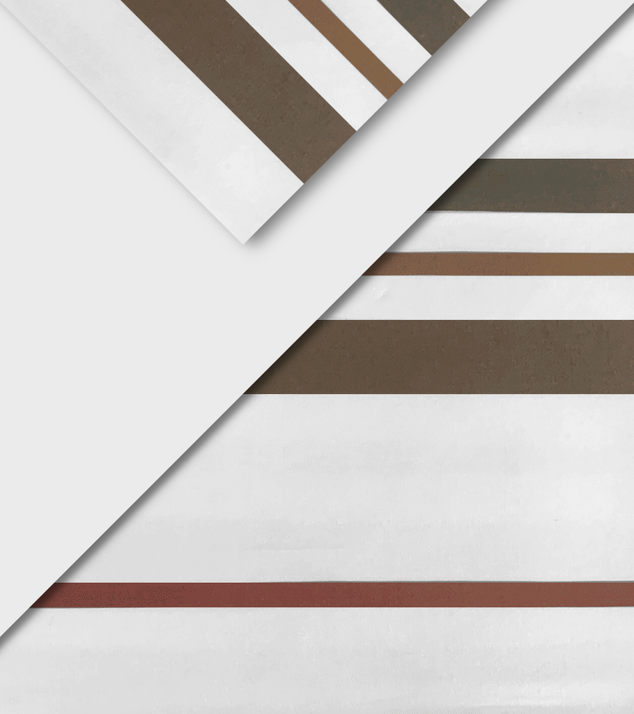 copripiumino flou rigato vela beige