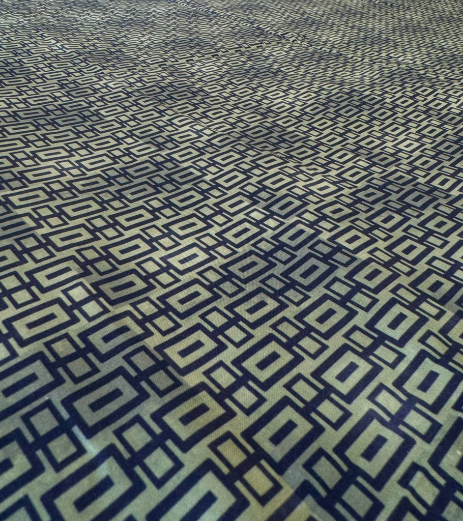 copripiumino fantasia flou verde blu