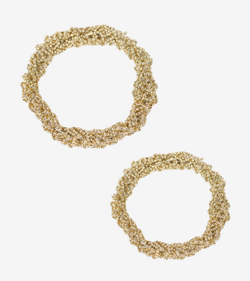 decorazione candele oro