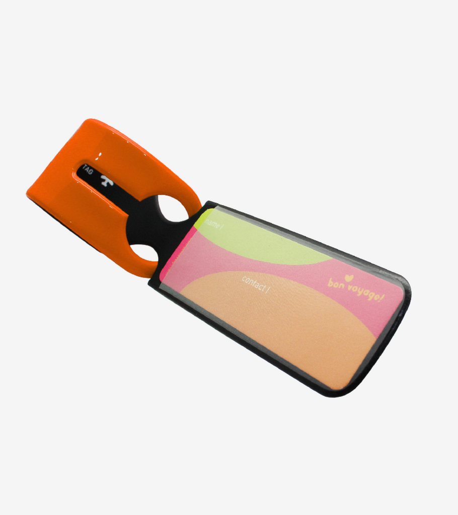 etichetta lunga arancio