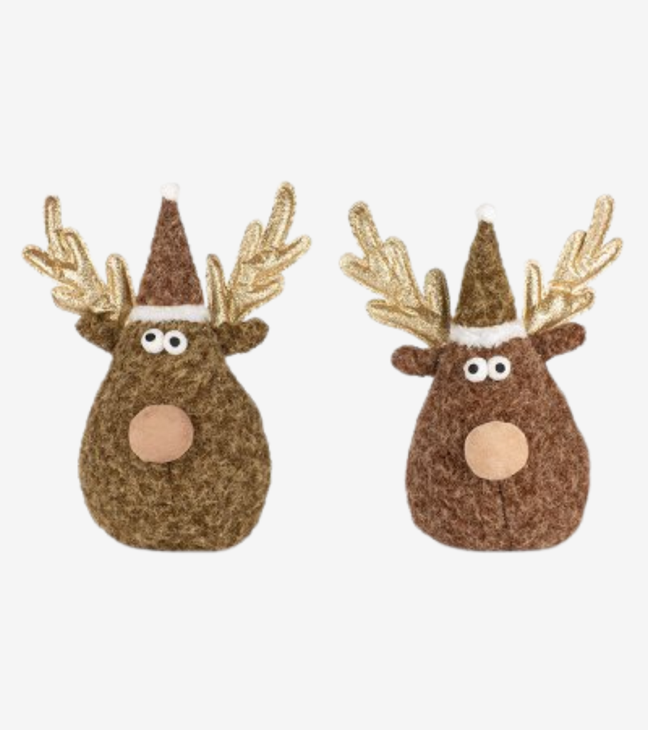 fermaporta renna natalizio 