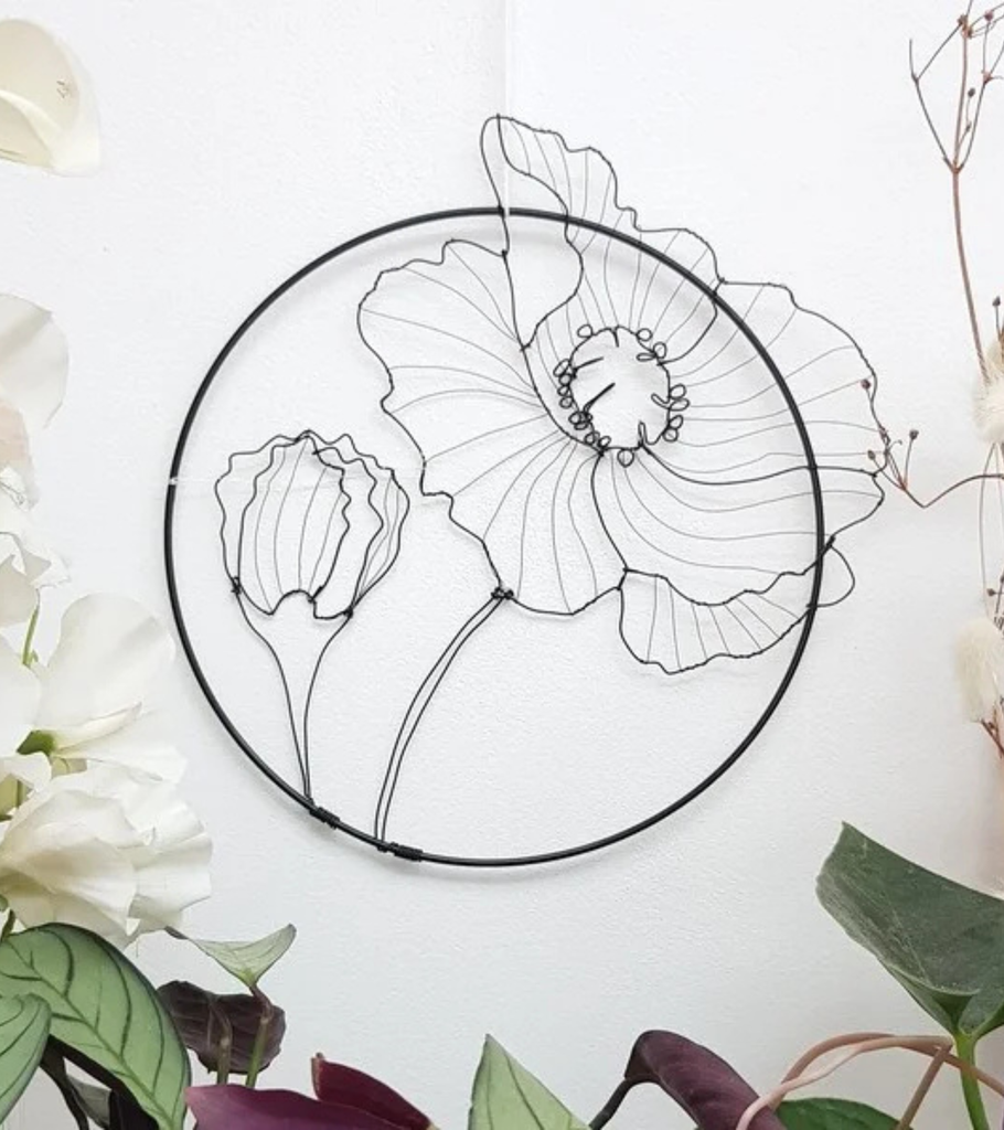 fiore cerchio decorazione a muro  asa