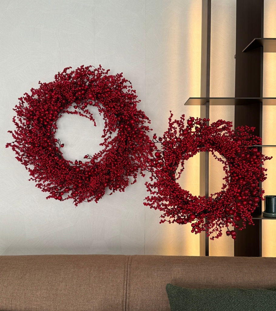 ghirlanda con bacche rosse natale 