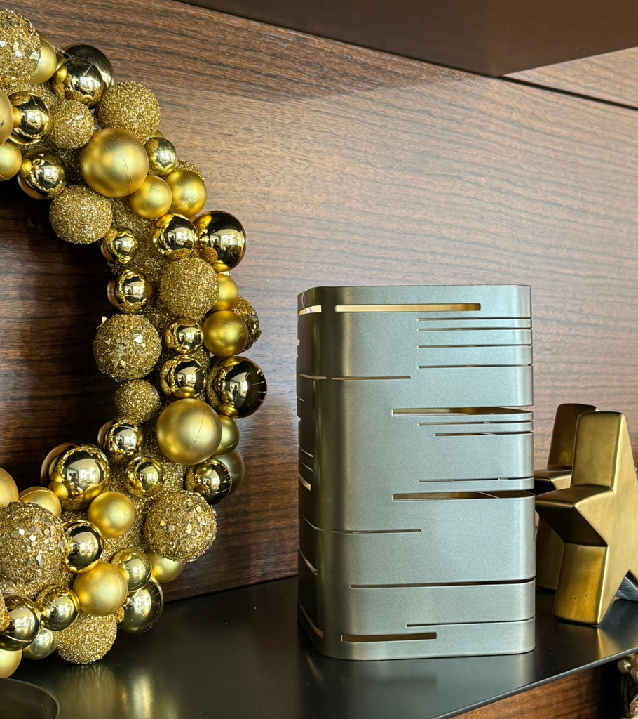 ghirlanda oro e bronzo natalizio 