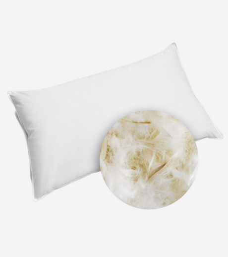 Guanciale in piuma d'oca rigido