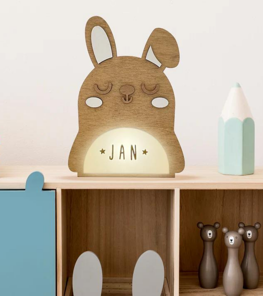 lampada coniglietto con nome