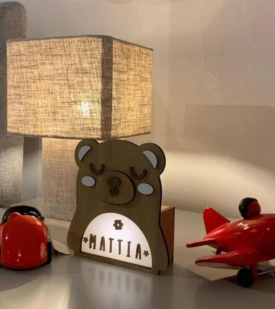 lampada orsetto personalizzabile bimbi