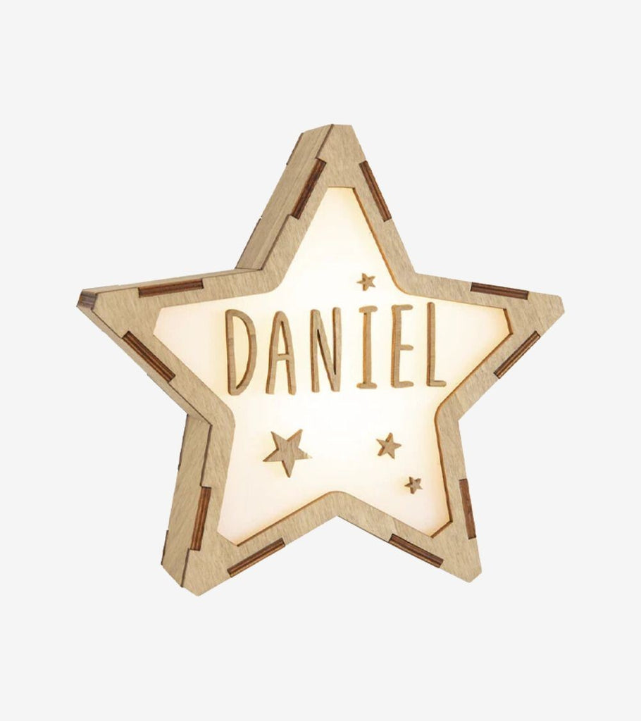 lampada stella personalizzabile
